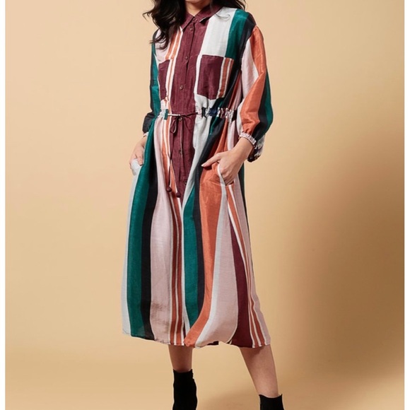 Apiece Apart Dresses & Skirts - Apiece Apart Alhambra stripe shirt dress NWT